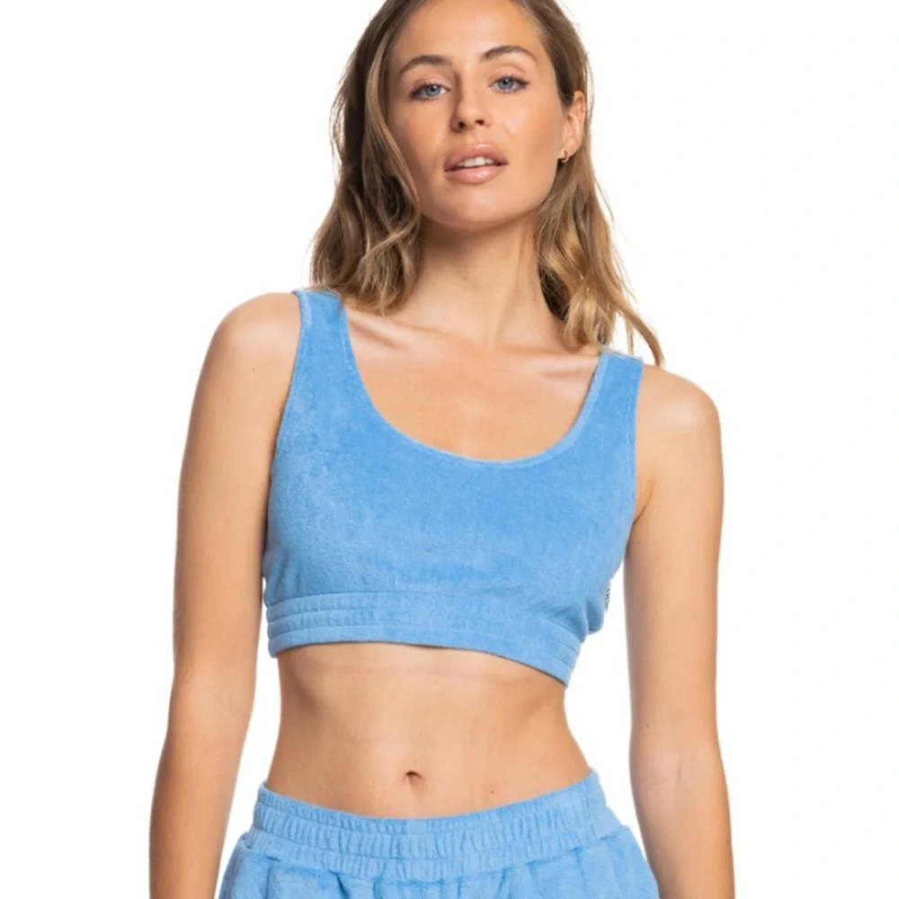 ROXY ❤️‍🔥 TERRY CLOTH CROP TOP NWT SIZE MEDIUM